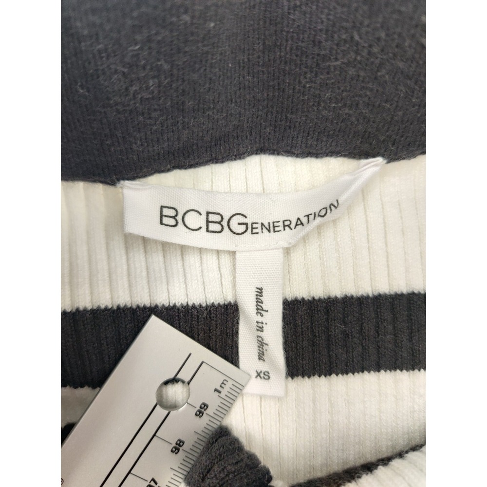 BCBGeneration Womens Ribbed Striped Mini Skirt Multi Color Size XS - Picture 6 of 9